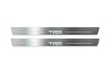 LED door sill plates for Toyota GR86 2021+ with TRD logo