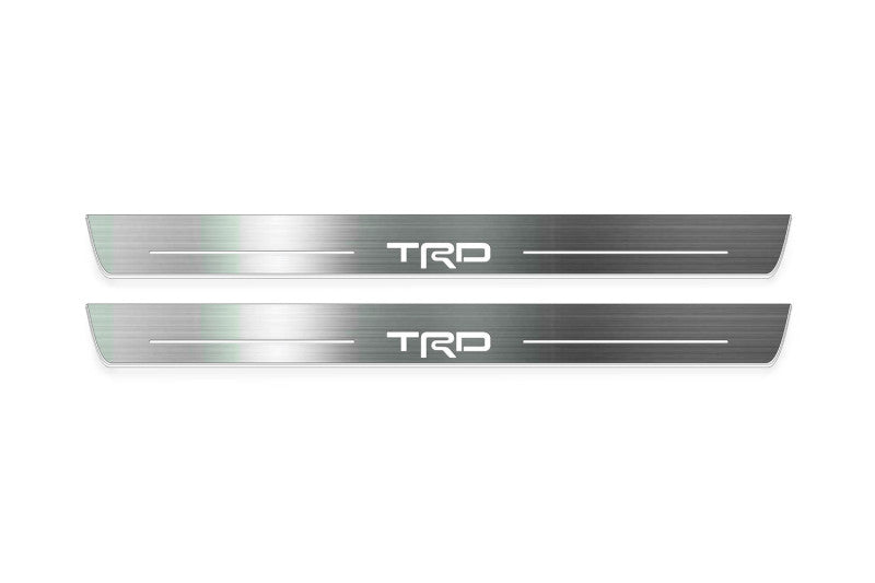 LED door sill plates for Toyota GR86 2021+ with TRD logo
