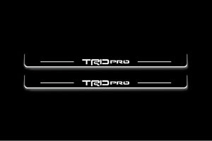 Toyota Tacoma IV 2024+ LED Door Sills Illuminated Scuff TRD pro Logo Stainless Steel Entry Guards