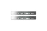 Toyota Tacoma IV 2024+ LED door sill plates stainless steel with TRD pro logo