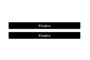 Maserati Ghibli III 2013-2023 Illuminated Matte Sill Plates with logo Trofeo Maserati Led Door Sills PRO opdesign