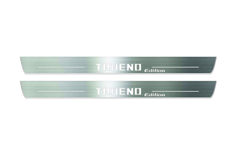 Toyota GR86 2021+ LED door sill plates with Trueno Edition logo