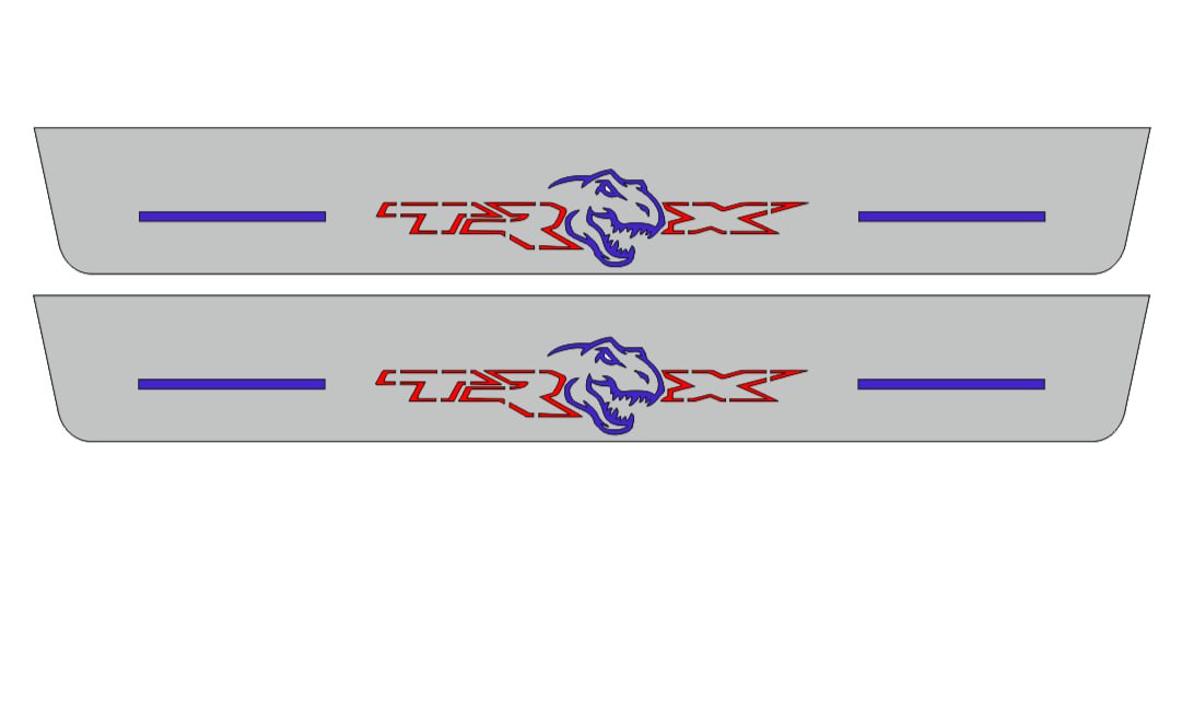 stainless steel door sill plates for RAM 2500 V 2019+ with TRX logo