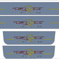 illuminated door sill protectors stainless steel RAM 1500 V 2019+ with Illuminated Houston Owners TRX logo