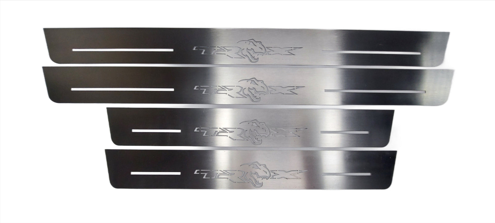 stainless steel LED door sill plates with RAM 2500 V 2019+ with TRX logo