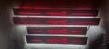RAM 2500 V 2019+ stainless steel LED door sill plates with TRX logo