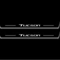 LED door sill plates stainless steel Hyundai Tucson IV 2020+ with Tucson logo