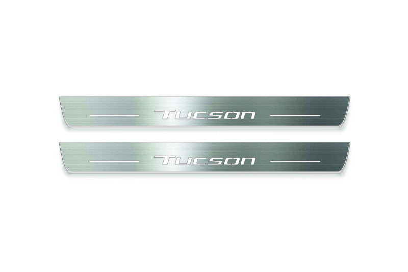LED door sill plates for Hyundai Tucson IV 2020+ with Tucson logo