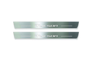 LED door sill plates for Hyundai Tucson IV 2020+ with Tucson logo
