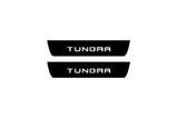 stainless steel door sill plates for Toyota Tundra III DoubleCab XK70 2014+ with Tundra logo