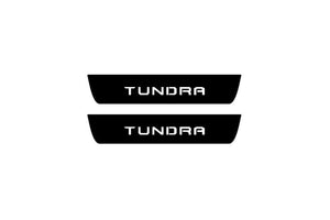 Toyota Tundra III DoubleCab 2014-2021 Illuminated Matte Sill Plates with logo Tundra Toyota Led Door Sills PRO opdesign