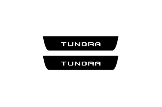 Toyota Tundra XK70 2021–Present — Matte PRO LED Door Sills — Tundra Logo