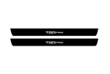 illuminated door sill protectors Toyota Tundra III XK70 2014+ in stainless steel with TRDpro logo