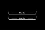 Porsche Cayenne Coupe E3 Stainless Steel LED Door Sills – Turbo Logo