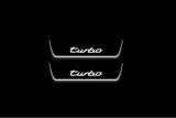 Porsche Cayenne Coupe E3 Stainless Steel LED Door Sills – Turbo Logo