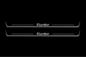 Porsche 911 (997) GT1 Stainless Steel LED Door Sills – Turbo Logo
