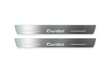 Porsche Cayenne Coupe E3 Stainless Steel LED Door Sills – Turbo Logo