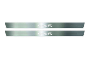 stainless steel door sill plates for Honda Civic 3D 2006+ with TypeR logo