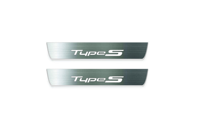 Acura MDX IV 2021+ LED door sill plates stainless steel with Type S logo