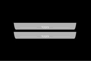 Toyota Camry V50 2012-2018 LED Door Sills Illuminated Scuff TRD Logo Stainless Steel Entry Guards Door Sills opdesign