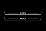 Volvo V90 II 2016+ Stainless Steel LED Door Sills – V90 Logo