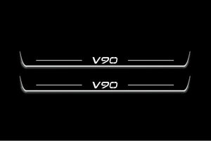 Volvo V90 II 2016+ Stainless Steel LED Door Sills – V90 Logo