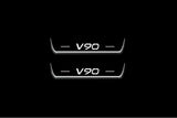 Volvo V90 II 2016+ Stainless Steel LED Door Sills – V90 Logo