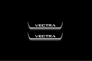 Vauxhall Vectra C 2002+ Stainless Steel LED Door Sills – Vectra Logo