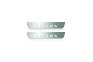 Vauxhall Vectra C 2002+ Stainless Steel LED Door Sills – Vectra Logo