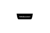 Hyundai Veloster I 2011+ stainless steel illuminated door sill protectors with Veloster logo