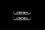 Kia Venga 2009+ Stainless Steel LED Door Sills – Venga Logo