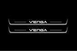 Kia Venga 2009+ Stainless Steel LED Door Sills – Venga Logo