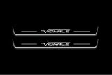 LED door sill plates stainless steel Ford Edge II 2015+ with Vignale logo