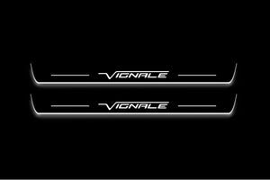 Ford Edge II 2015+ LED Door Sills Illuminated Scuff Vignale Logo Stainless Steel Entry Guards