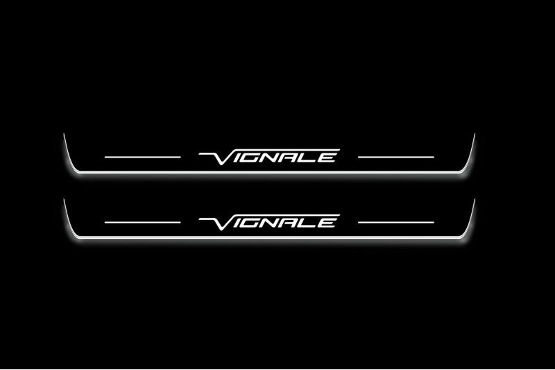 LED door sill plates stainless steel Ford Mondeo V 2014+ with Vignale logo