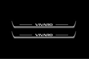 Opel Vivaro II 2014-2019 LED Door Sills Illuminated Scuff Vivaro Logo Stainless Steel Entry Guards