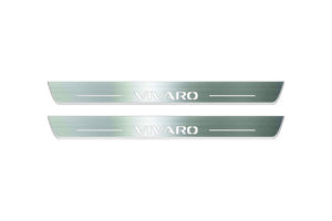 Opel Vivaro II 2014-2019 LED Door Sills Illuminated Scuff Vivaro Logo Stainless Steel Entry Guards