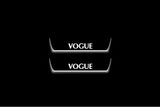 Range Rover IV L405 2012-2021 VOGUE LED Door Sills Illuminated Scuff VOGUE Logo Stainless Steel Entry Guards