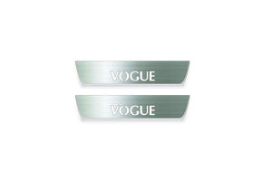 Range Rover III L322 2002-2012 VOGUE LED Door Sills Illuminated Scuff VOGUE Logo Stainless Steel Entry Guards