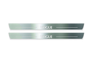 Range Rover III L322 2002-2012 VOGUE LED Door Sills Illuminated Scuff VOGUE Logo Stainless Steel Entry Guards