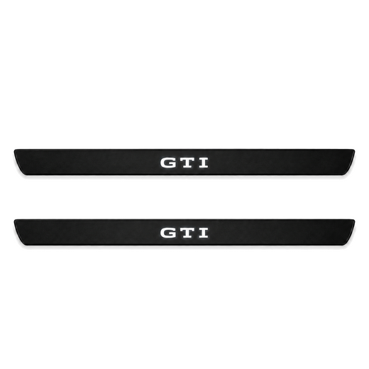 Volkswagen Golf Mk8 CD1 2020–2026 — Matte PRO LED Door Sills — GTI Logo