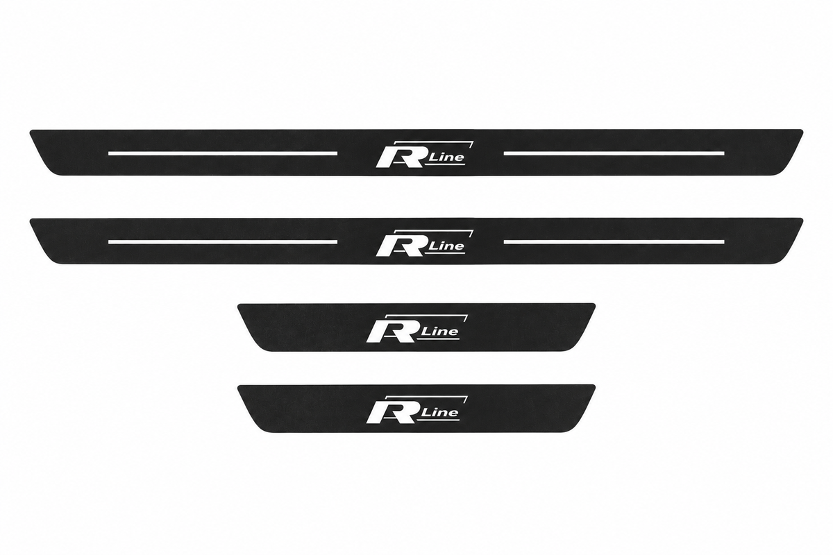 Volkswagen Tiguan 5N flat Matte PRO LED door sills with R-Line design