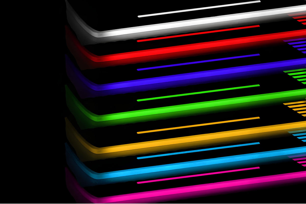 Available LED door sill illumination color examples