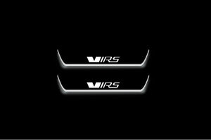 Skoda Octavia (A5) II 2004+ Stainless Steel LED Door Sills – VRS Logo