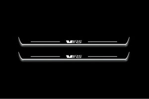 Skoda Octavia (A5) II 2004+ Stainless Steel LED Door Sills – VRS Logo