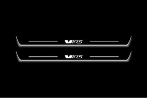 Skoda Octavia (A8) IV 2020+ Stainless Steel LED Door Sills – VRS Logo