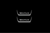 Mercedes-Benz C W205 2014+ Stainless Steel LED Door Sills – Wald Logo