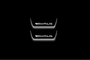 Mercedes-Benz C W205 2014+ Stainless Steel LED Door Sills – Wald Logo