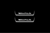 Mercedes-Benz E W211 2002+ Stainless Steel LED Door Sills – Wald Logo