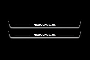 Mercedes-Benz C Coupe W204 Stainless Steel LED Door Sills – Wald Logo